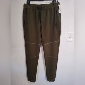 Men's Zyia Active Olive Textured Jogger Pants Size L.